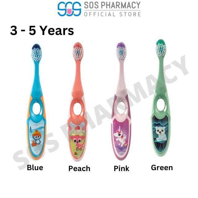 แปรงสีฟัน JORDAN Kids Step 2 ( 3-5 ปี) 1S] | ขนนุ่ม