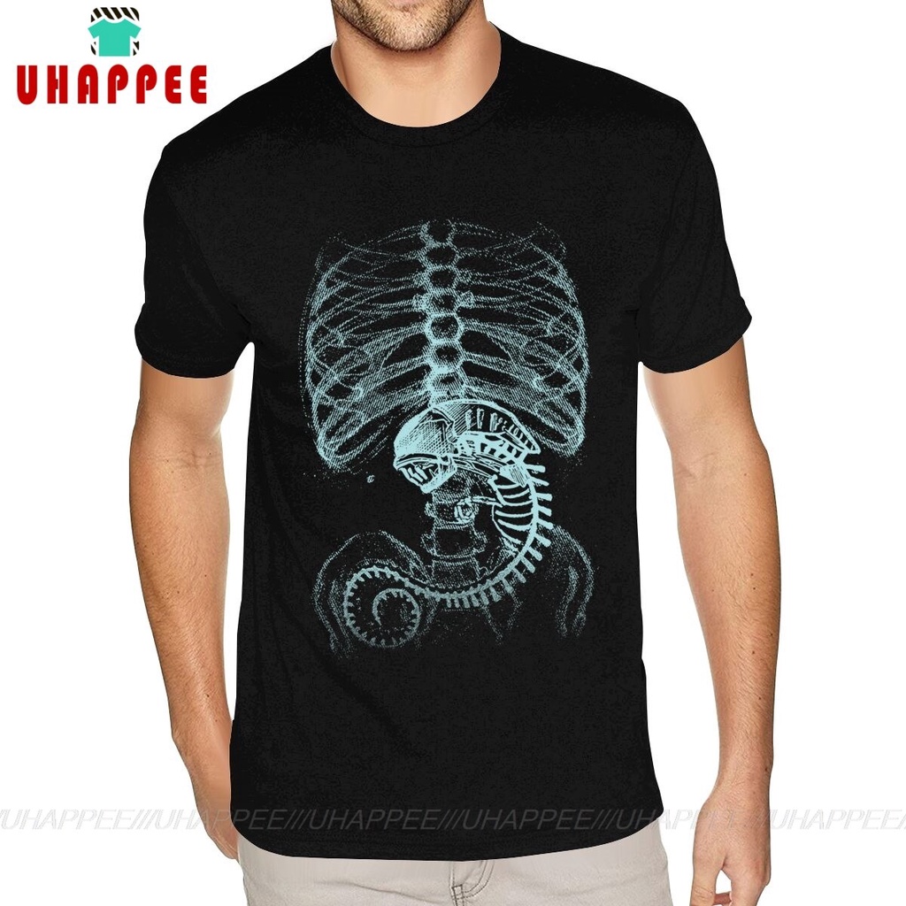 Alien Covenant Prometheu T Shirts For Men Cotton Black Crew T-Shirts