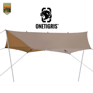 Onetigris PAVILION Rain Fly Camping Tarp ทาร์ป 8 เหลี่ยม เส้นผ่าศูนย์กลาง 4m (CE-HTM09-CB)