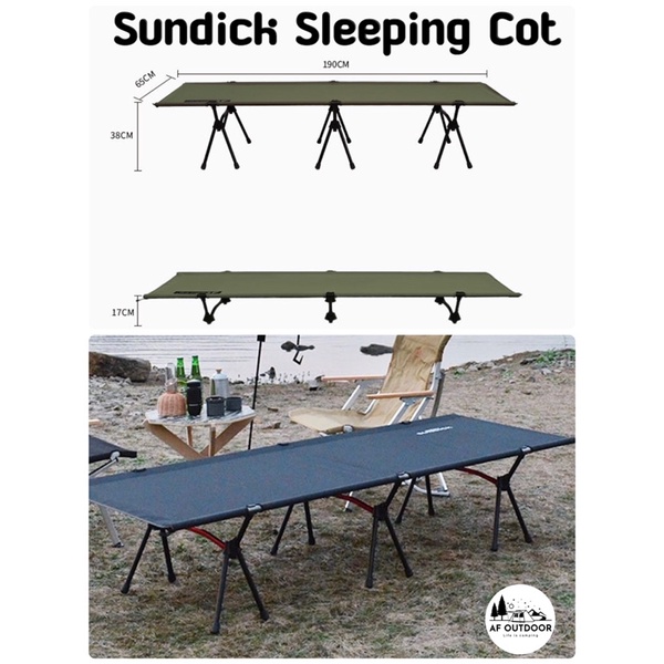 รุ่นใหม่sundick ultralight camping รุ่นใหม่ เตียงสนามพับได้ ที่นอน ...