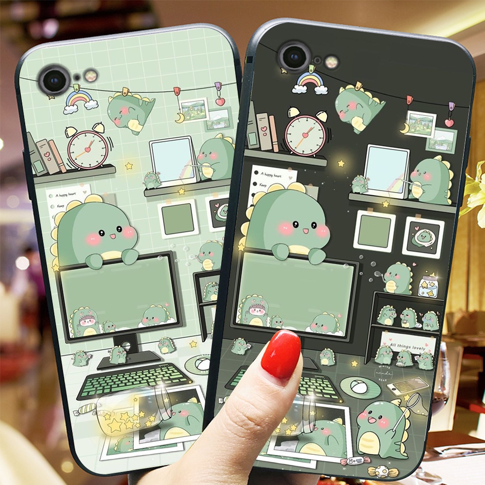 เคสโทรศัพท์ไดโนเสาร์แสนสุขสําหรับ Iphone 6 / Iphone 6S / Iphone 6 Plus / Iphone 6S Plus