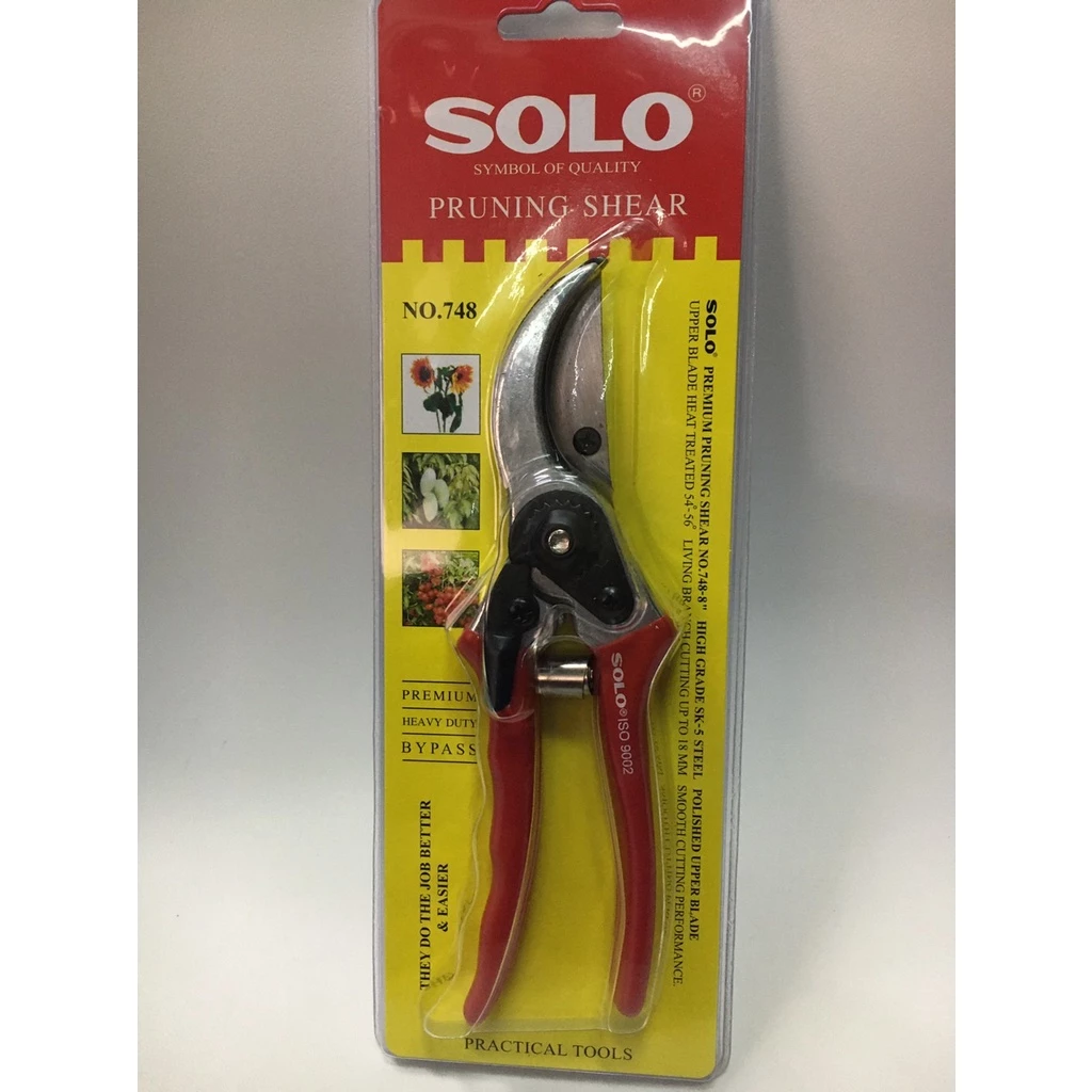 SOLO กรรไกรตัดกิ่้ง กรรไกรตัดกิ่งแบบมือ SOLO รุ่น 748 ของแท้ 100% Made in taiwan