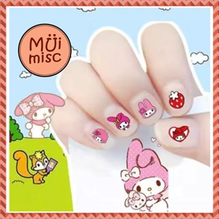 MUIMISC - คละแบบ สติ๊กเกอร์ติดเล็บน่ารัก ลายการ์ตูน nailsticker สำหรับเด็ก ปลอดภัยติดทน ไม่มีสารเคมีอันตราย น่ารักสุดๆ