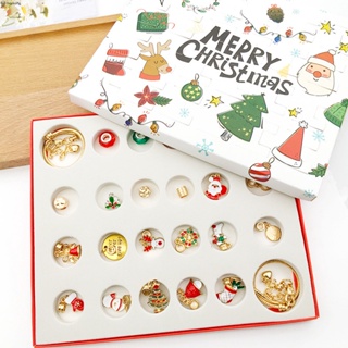 Christmas Advent Calendar 24 Days Countdown Calendar DIY Bracelets Making Game Christmas Party Favors