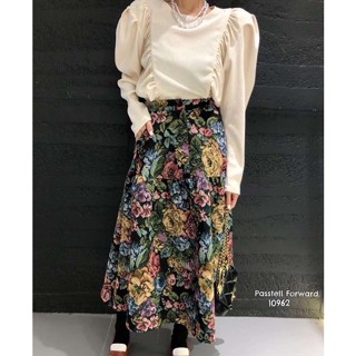 🇰🇷New🇰🇷  Korea maxiskirt  Maxi skirtกระโปรงยาว ลายดอกใส่สวยเก๋มากค่า ผ้าพิมพ์ลายตัวนี้