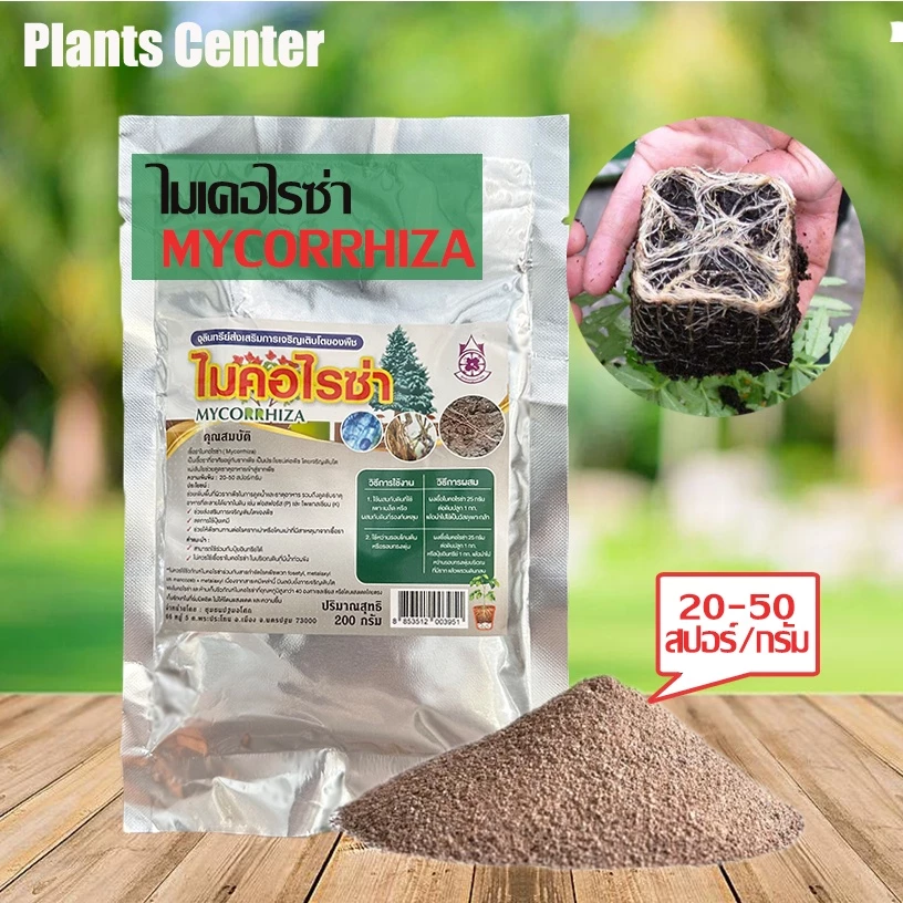 PlantsCenter ไมคอไรซ่า 200g/1kg ไมคอร์ไรซ่า ไมคอไรซา Mycorrhiza มั่นใจ100% สินค้าล็อตใหม่ล่าสุด