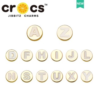 jibbitz crocs ของแทั อุปกรณ์เสริม จี้โลหะ รูปตัวอักษร crocs jibbitz แบบสร้างสรรค์ สําหรับตกแต่งรองเท้า crocs