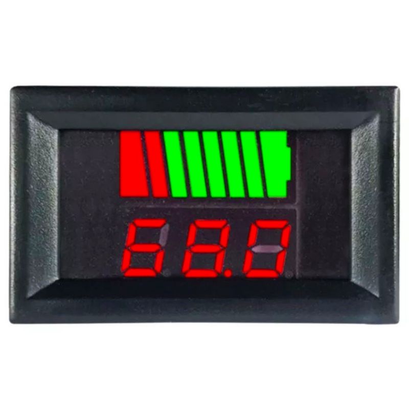 0มิเตอร์วัดแบตเตอรี่ วัดความจุ ใช้ได้กับแบต 12V/24V/48V/60V/70V ปรับค่าอัตโนมัติ มิเตอร์ วัดแบต แบต พร้อมส่งในไทย