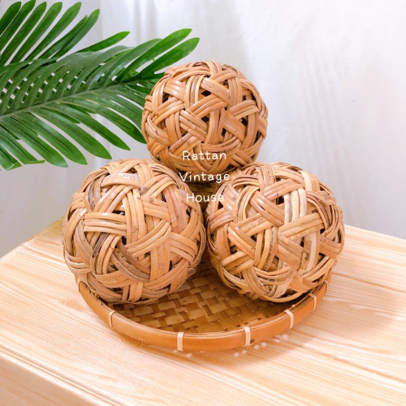 (Rattanvintage) Bola Sepak ตะกร้อ Rotan Sepak ตะกร้อหวาย Bola ตะกร้อ Rotan Bola ตะกร้อ Rotan Traditi