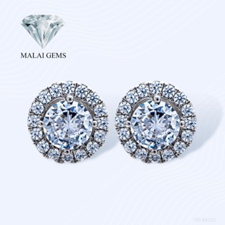 Malai Gems ต่างหูเพชร เงินแท้ Silver 925 เพชรสวิส CZ เคลือบทองคำขาว รุ่น 155-E4122 แถมกล่อง ต่างหูCZ ต่างหูเงินแท้