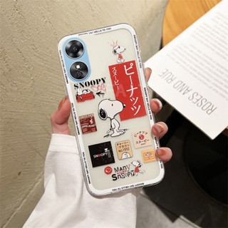 ใหม่ เคสโทรศัพท์มือถือแบบนิ่ม ใส กันกระแทก ลายการ์ตูนสนูปปี้น่ารัก แฟชั่น สําหรับ OPPO Reno 8T 5G 4G Reno8 T Reno8T 2023