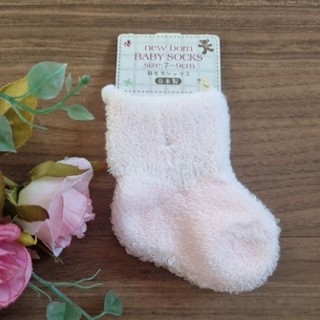 ของใหม่ ถุงเท้าเด็กแรกเกิด size 7-9 cm. ผลิตในญี่ปุ่น