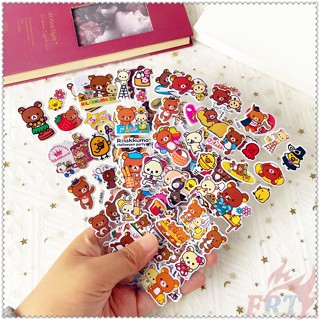 ▶ 5Sheets Cartoon Rilakkuma Q-1 DIY Rewards Sticker ◀ 3D Puffy Bubble Stickers Waterpoof Toys PVC Stickers