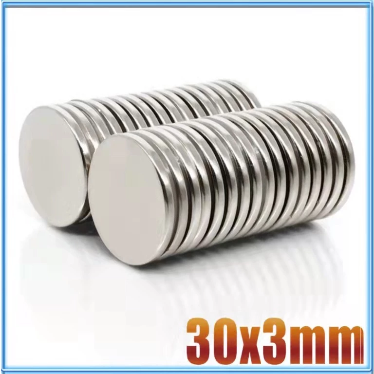 1/5/10ชิ้น แม่เหล็ก 30x3mm กลมแบน 30x3มิล Magnet Neodymium 30*3มิล แม่เหล็กแรงสูง 30mm x 3mm แรงดูดสูง แม่เหล