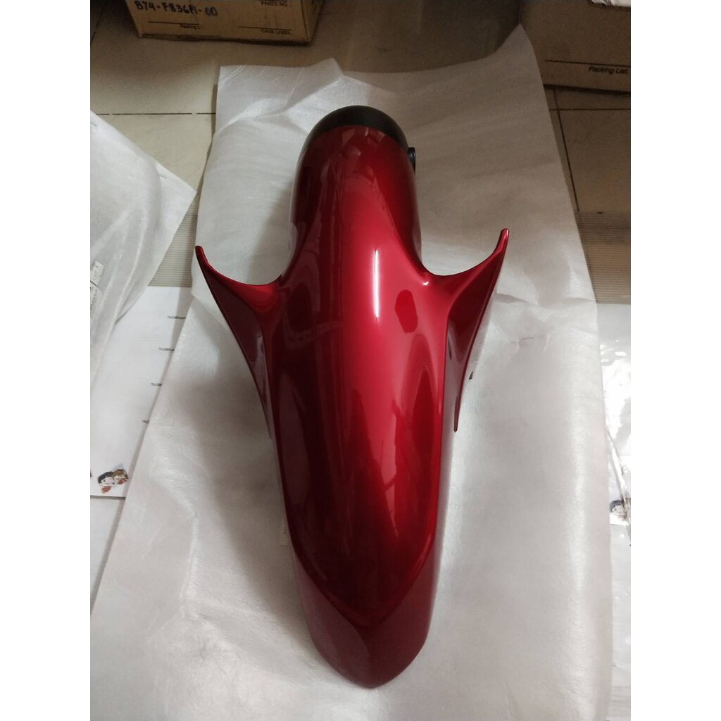 บังโคลนหน้าสีแดง SPARK135 , SPARK135 RR , SPARK135i , X-1R 135 อะไหล่แท้ YAMAHA 5YP-F1511-01-P1