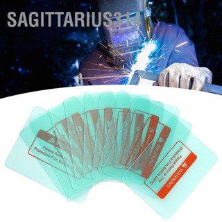 Sagittarius314 ฝาครอบเลนส์หมวกกันน็อคเชื่อม แบบใส ทรงกลม 116X90 มม. 10 ชิ้น