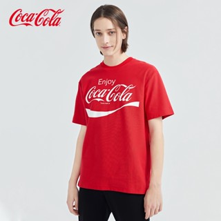 พร้อมส่ง Coca Cola เสื้อโคคาโคลา เสื้อผ้าแฟชั่น เสื้อสกรีนลายโลโก้แบรนด์ดัง แขนสั้นคอกลม เสื้อยืดสตรีท ใส่ได้ทั้งชายหญิง