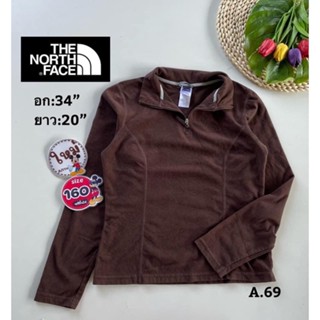 the northface เสื้อ fleece  อก34