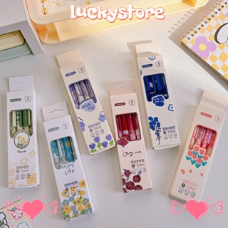 Lucky ปากกาเจล ลายการ์ตูน สร้างสรรค์ เครื่องเขียน 6 ชิ้น ต่อชุด