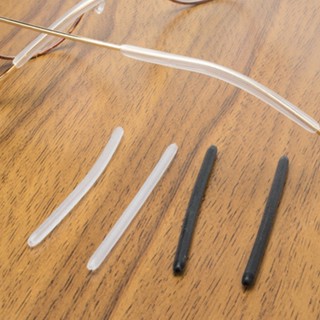 1 คู่ โลหะ แว่นตา ขาบาง กันลื่น บาง รูแว่นตา ทรงกลม ปลอกซิลิ…