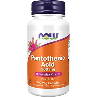 NOW Foods, Pantothenic Acid, 500 mg, 100 Veg Capsules/250 Veg Capsules