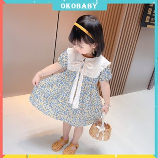 OKOBABY🌈พร้อมส่ง🌈ชุดเด็กผู้หญิง แฟชั่นเด็กผู้หญิง ชุดลายดอกไม้ 0-6 ปี