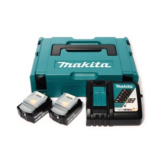 MAKITA MKP1RG182 ชุดแบตเตอรี่ 18 V 6.0Ah x 2 + แท่นชาร์จ x 1 (ชาร์จเร็ว)