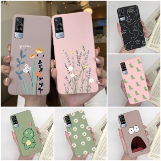 เคสโทรศัพท์ ซิลิโคนนิ่ม ปิดด้านหลัง ลายไดโนเสาร์น่ารัก สําหรับ Vivo Y31 Y51a Y51 2020 December Y 51 A VivoY31 2021