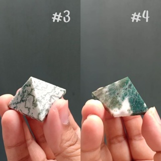 มอสอาเกต | Moss Agate 🌳💚 #pyramid ติดรอยดินตามธรรมชาติ #03/#04