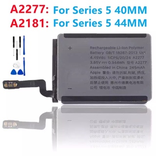 แบตเตอรี่ทดแทน A2277 A2174สำหรับ Series 5 40มม.245MAh A2181สำหรับ Series 5 44มม.296MAh + เครื่องมือฟรี