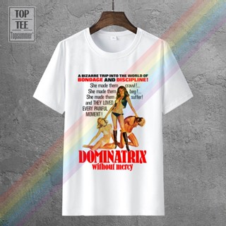 เสื้อคู่ Dominatrix ไม่มีความเมตตาภาพยนตร์โปสเตอร์เสื้อยืดทุกขนาด S ถึง 4Xl