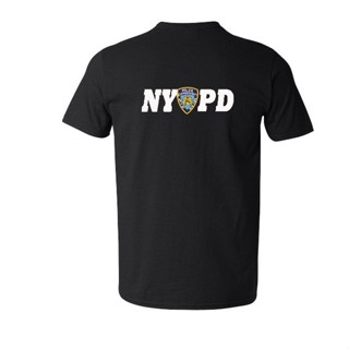 เสื้อยืดผ้าฝ้ายพิมพ์ลาย Yuanl5 [พร้อมส่ง] เสื้อยืดผ้าฝ้าย 100% พิมพ์ลาย Nypd พลัสไซซ์ ของขวัญคริสต์มาส สําหรับผู้ชาย XS-