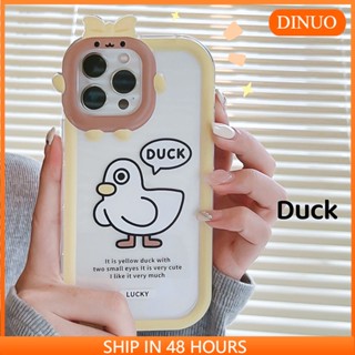 เคสโทรศัพท์มือถือ ลายการ์ตูนเป็ดน้อย มอนสเตอร์ สําหรับ Iphone 6 6splus 7 7plus 8 8plus x xs 11 12 13 14 15pro max plus promax Dinuo csae