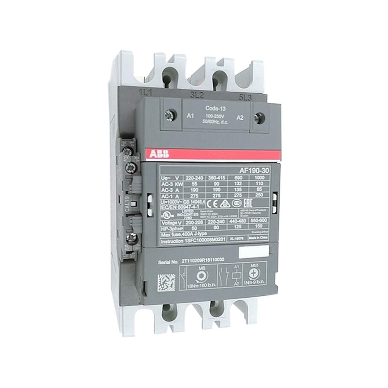 YY ABB คอนแทคเตอร์ 3 ชั้น AF series AC/DC ดําเนินการ 1NC+1NO 190A 90kw AF190-30-11-11-12 AF190-30-11