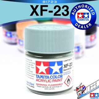 TAMIYA 81723 XF-23 XF23 FLAT LIGHT BLUE MATT MATTE ฟ้าอ่อนด้าน ACRYLIC PAINT MINI COLOR 10ML สีอะครีลิกสำหรับพลาสติก ...