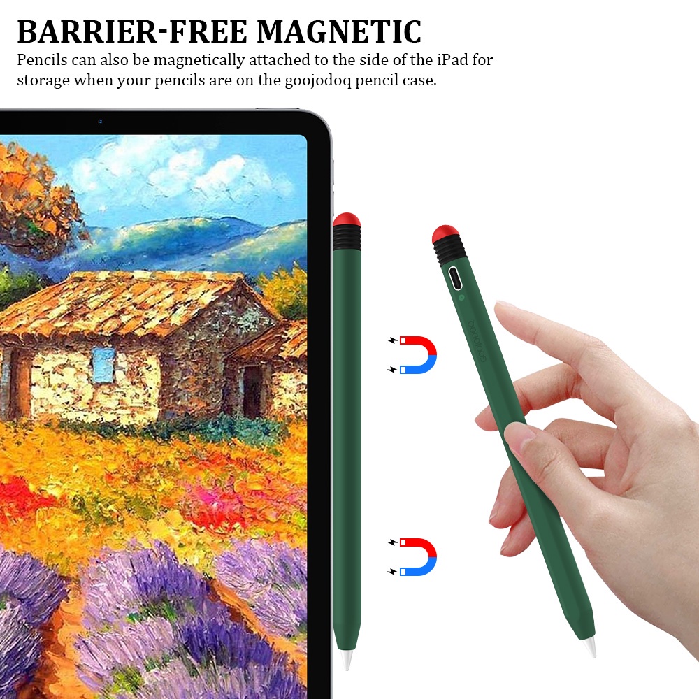 GOOJODOQ สไตลัสกรณี stylus ซิลิโคนสำหรับ lpad ดินสอ 1 2 และ GD9 GD10 GD11 GD12 GD13 รูปที่ 2