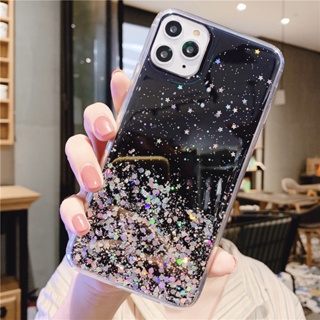 เคสโทรศัพท์มือถือ แบบใส ประดับกลิตเตอร์ กันกระแทก สําหรับ Oppo R17 R15 Pro R11s R11 R9S R9 Plus