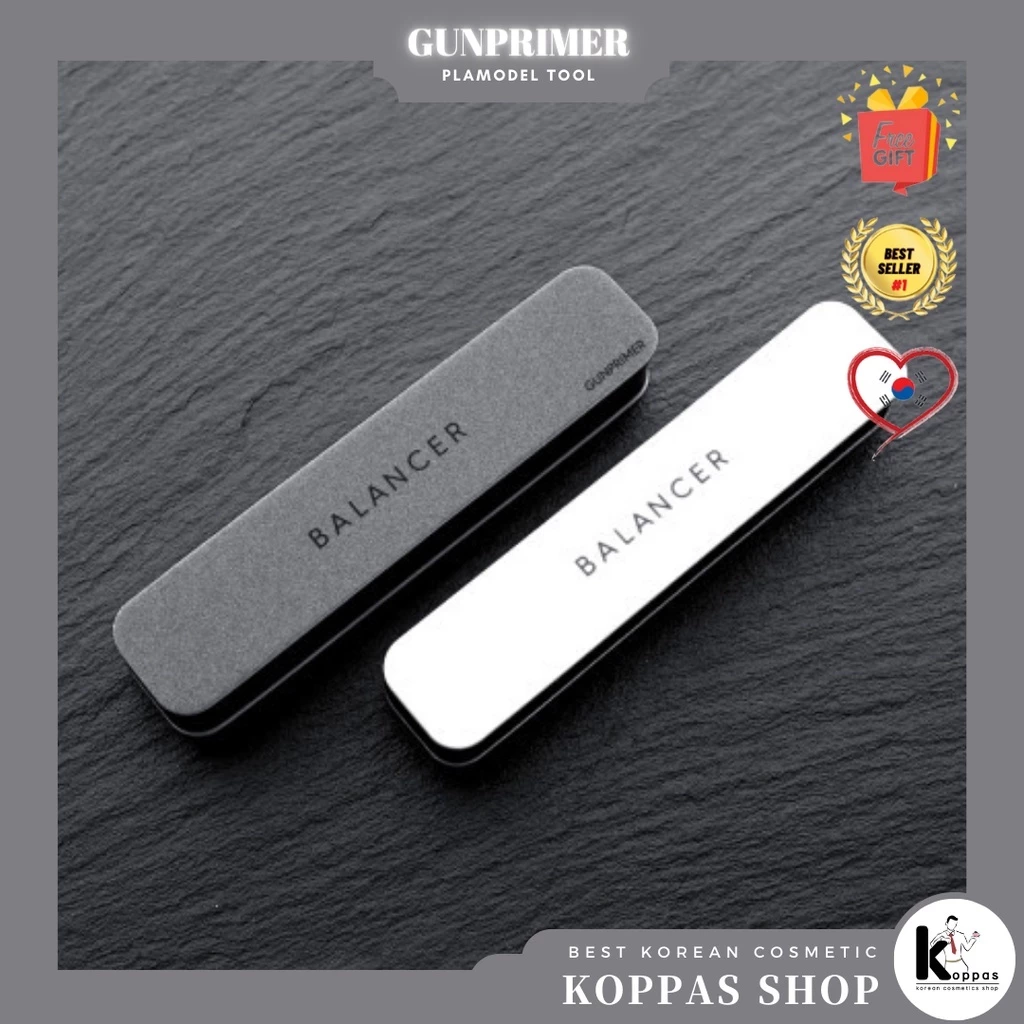 [GUNPRIMER] Balancer Gray (3 ชิ้น) / White (3 ชิ้น) แท่งขัดชนิดด้านจาก/แท่งขัดชนิดเงาจาก