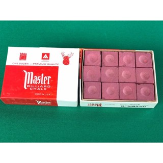 Master Chalk ชอล์กฝนหัวคิวมาสเตอร์ สีเบอร์กันดี้ กล่อง 12 ก้…