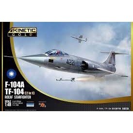 Aircraft Model Kinetic Model 1/48 KI-K48134 ROCAF F-104A/TF-104