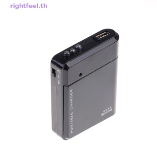 Rightfeel.th อุปกรณ์ชาร์จโทรศัพท์มือถือฉุกเฉิน Usb 4 Aa แบบพกพา 1 ชิ้น