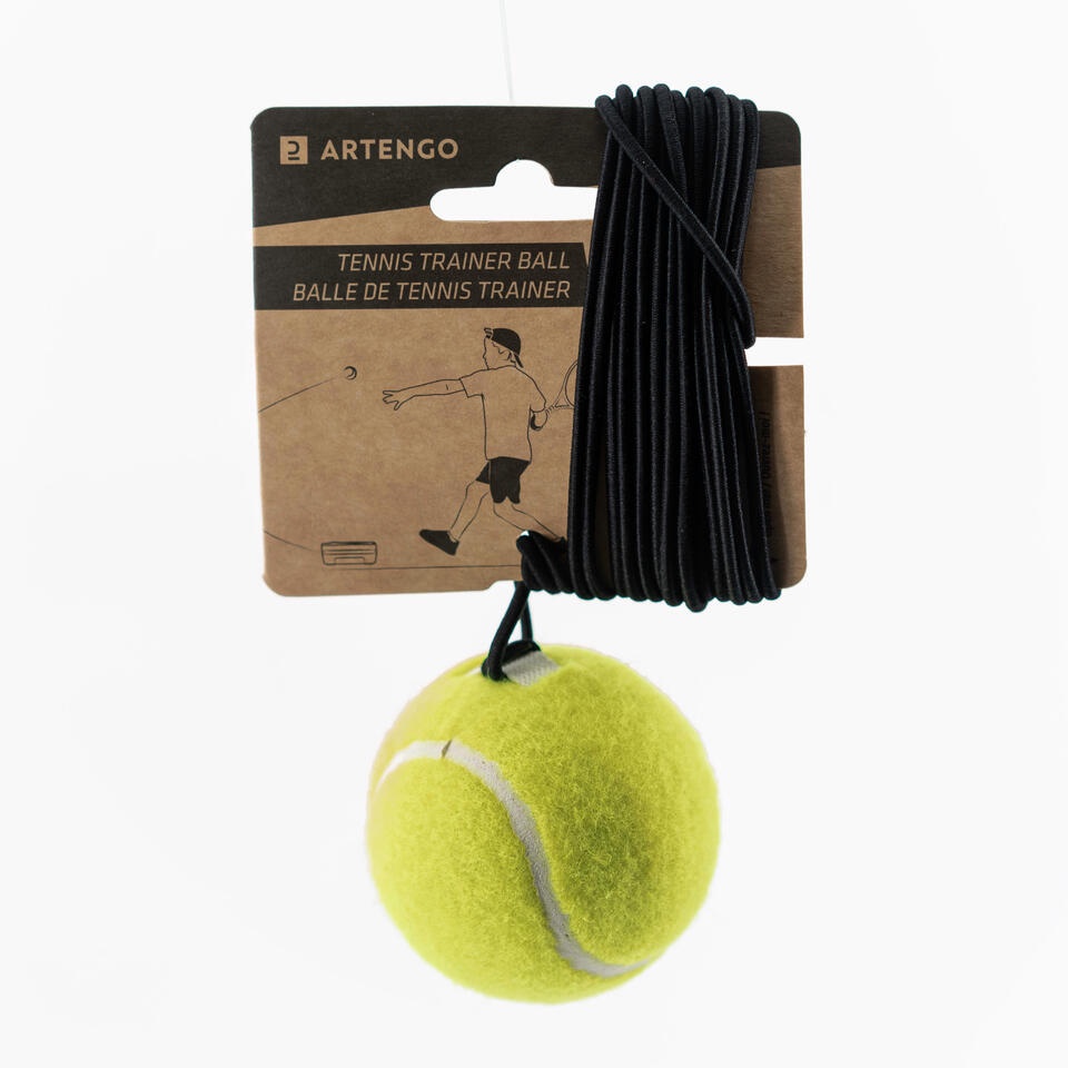 (ส่งด่วน Express Deli ทักได้) Artengo ลูกเทนนิสและเชือกยืดหยุ่นสำหรับ "Tennis Trainer"