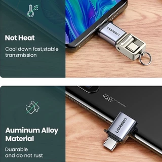 Ugreen อะแดปเตอร์ USB 3.1 Type C เป็น USB 3.0 C OTG สําหรับ Samsung Galaxy Huawei Mate Google Gopro Oneplus Htc Macbook