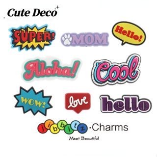 CROCS 【Cute Deco】กระดุมเรซิ่น รูปการ์ตูน MONDAY FRIDAY SUPER Charm น่ารัก 10 แบบ อุปกรณ์เสริม สําหรับตกแต่งรองเท้า