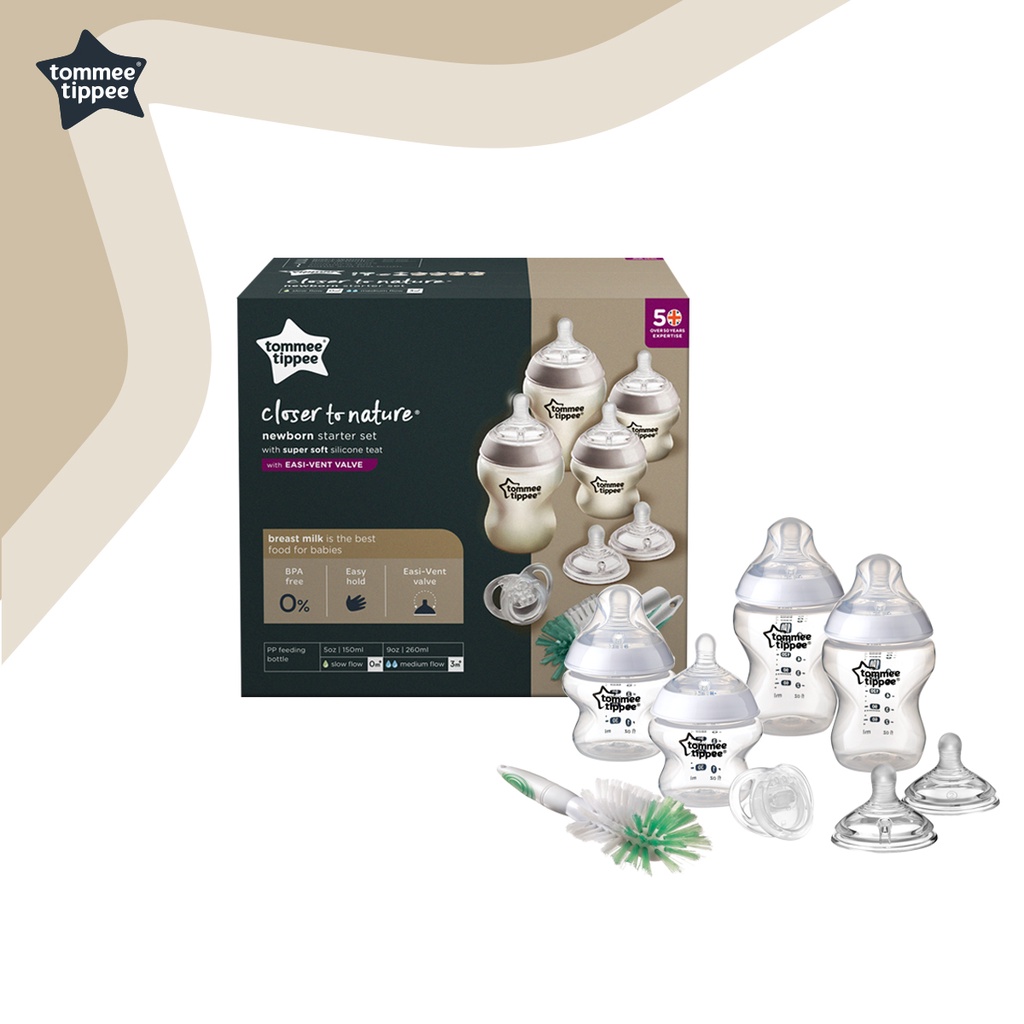 (New) Tommee Tippee CTN Newborn Starter Set ทอมมี่ ทิ้ปปี้ ชุดของขวัญแรกเกิด ชุดคลาสสิค 423553/38