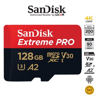 แหล่งขายและราคาSanDisk Extreme Pro microSD 128GB ความเร็ว อ่าน 200MB/s เขียน 90MB/s (SDSQXCD-128G-GN6MA) เมมโมรี่ การ์ด แซนดิส ใส่ Gopro11 & MAXอาจถูกใจคุณ