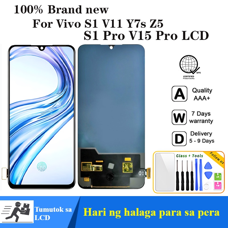 สําหรับVivo S1 V11 Y7s Z5 S1 Pro V15 Pro Lcd Touch Screen Digitizer Assemblyเปลี่ยนโทรศัพท์มือถือLcd