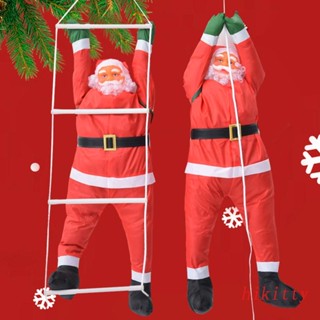 HIK Christmas Pendant Ladder Rope Climbing Santa Claus Hanging for Doll Xmas Tree De