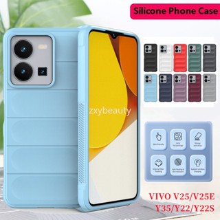 เคสโทรศัพท์ซิลิโคน แบบนิ่ม กันกระแทก ป้องกันกล้อง สําหรับ VIVO V25 V25E Y35 Y22 Y22S V25 E V25 Pro VIVOV25 Y22 S