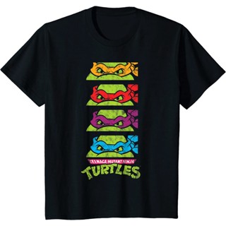 [COD]Tmnt เสื้อยืดลําลอง แขนสั้น พิมพ์ลายตัวอักษร All Characters With Masks สําหรับผู้ชายS-5XL